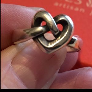 James Avery Heart Knot ring size 6